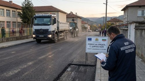 Кой стои зад ремонта на улицата в Широко поле, по който МВР установи данни за престъпление по служба?
