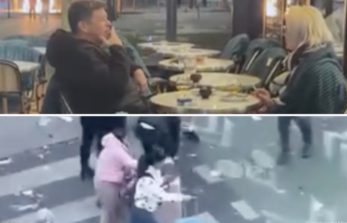 (ВИДЕО) Париж гори, а животът продължава: туристи пият коктейли на фона на пламъци и уличен хаос