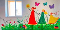 Второкласничка даде идеята, учителите нарисуваха стенопис: нова визия за училище в Кърджали